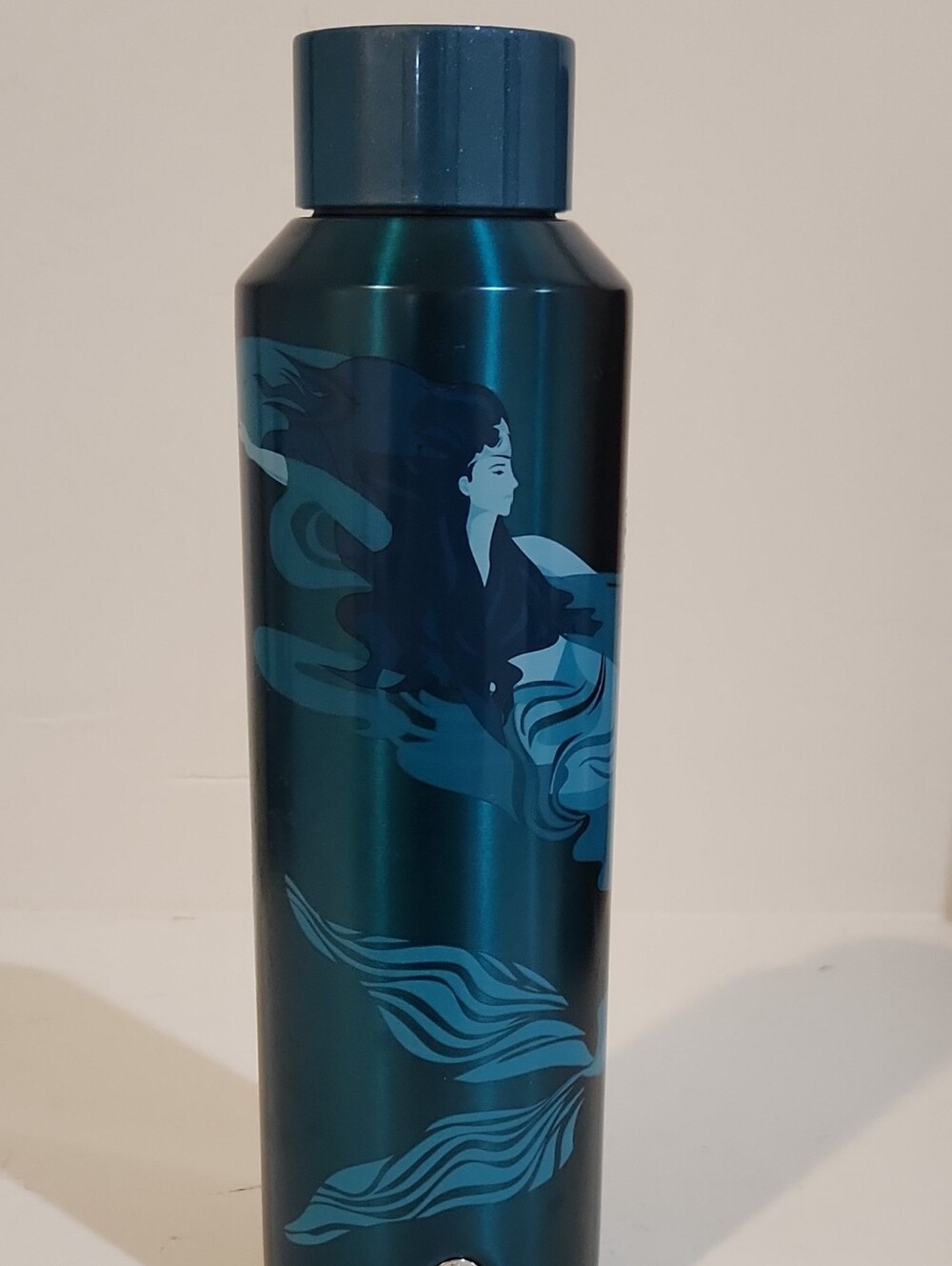 Starbucks Teal Metallic Graphic Stainless Bottle - Teal